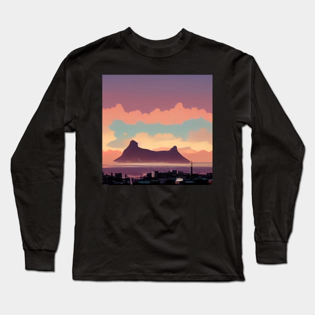 Cape Town | Comics Style Long Sleeve T-Shirt by ComicsFactory